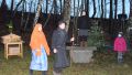 Krippenspiel vor der Kapelle